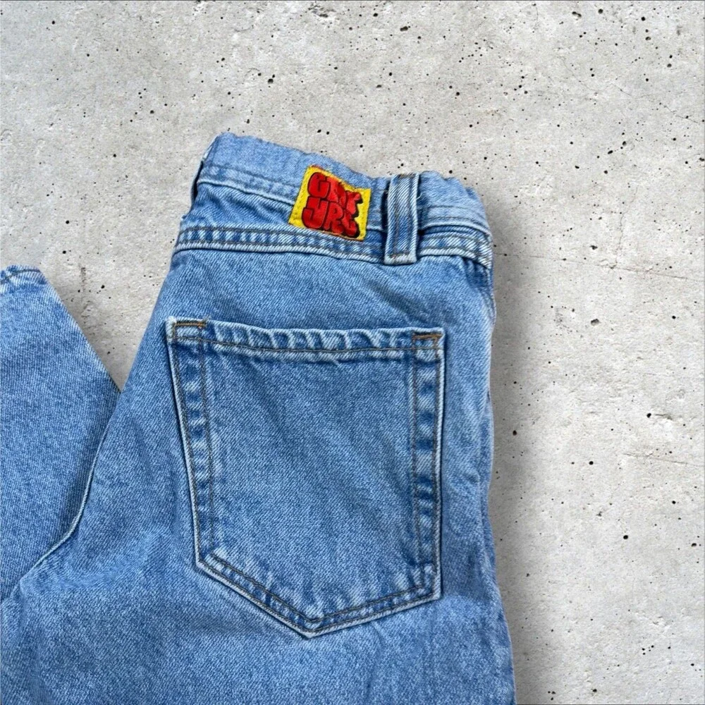 Empyre Baggy Skate Jeans Size 25 Blue Denim Loose Fit Skater Y2K Medium Wash
